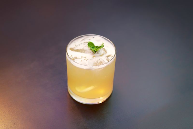 Fresh Squeezed Lemonade with mint and ice